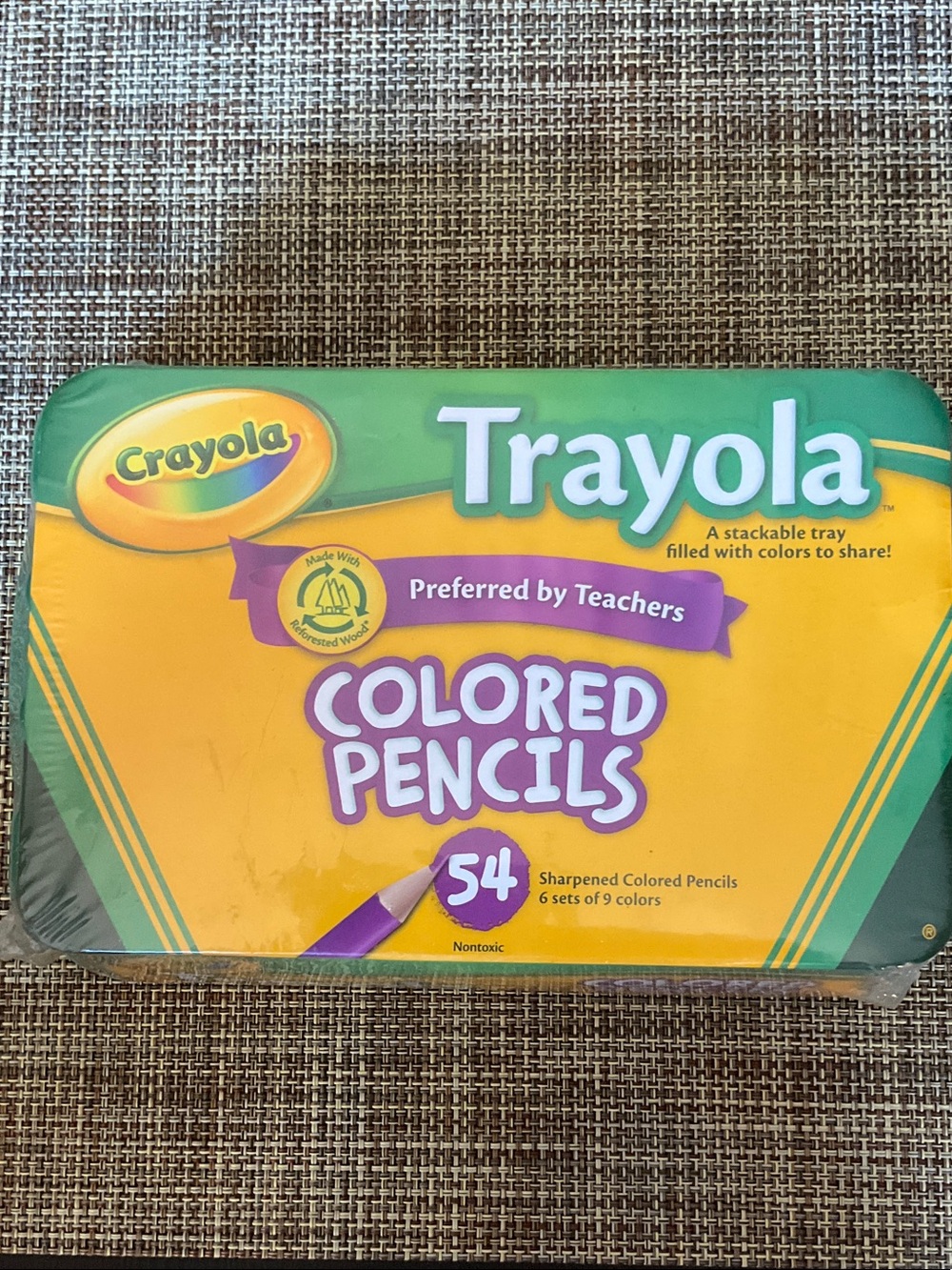 Crayola Trayola Colored Pencils On plastic tray